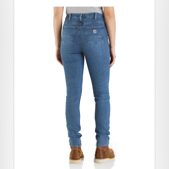 Carhartt Women's Slim Fit High Rise Denim Jeans Size 16 NWOT - Picture 3 of 17